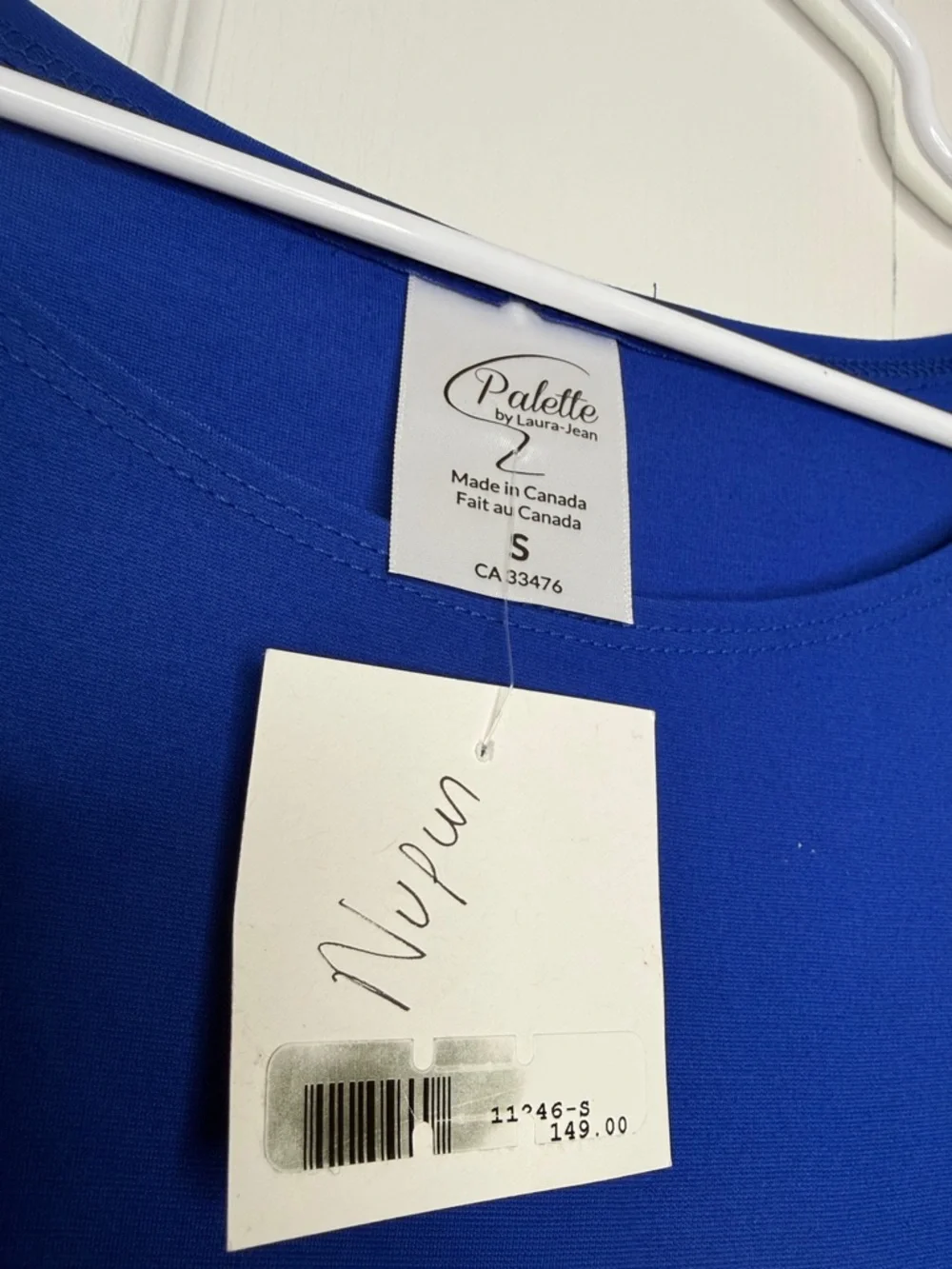 🇨🇦 Palette Ewa Blue A- line swing dress with pockets - Picture 4 of 10